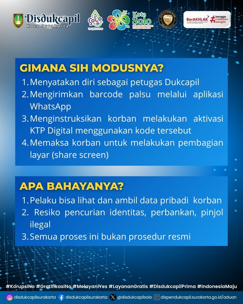 Dinas Kependudukan dan Pencatatan Sipil Surakarta tweet media