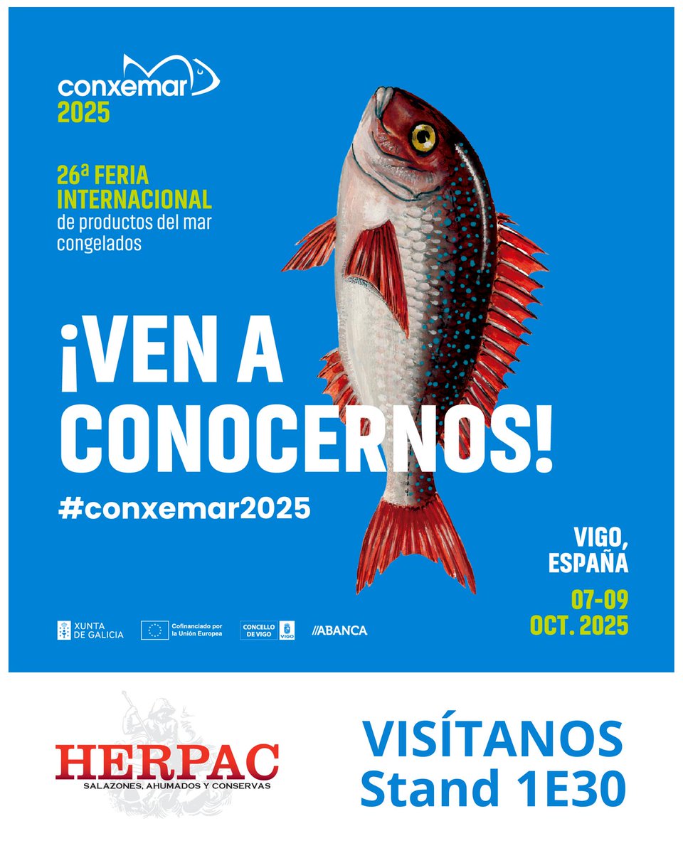 Seguimos llevando el sabor de Barbate a todos los rincones de España. Del 7 al 9 de oct, estaremos en <a href="/ConxemarOficial/">Conxemar</a>, la XXVI Feria Internacional de Productos del Mar Congelados y cita de referencia para el sector pesquero a la que no podemos faltar 🐟

📍 IFEVI

#Conxemar2025