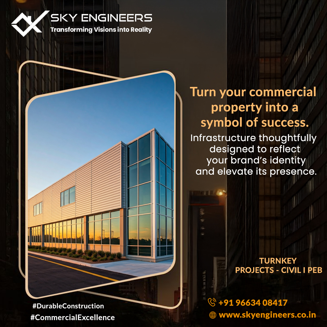 skyengineerspeb's tweet image. Turn your commercial property into a symbol of success.
Infrastructure thoughtfully designed to reflect your brand's identity and elevate its presence.
#DurableConstruction #Commercial #commercialconstruction #commercialexcellence
Book a Free Consultation at +91 096634 08417