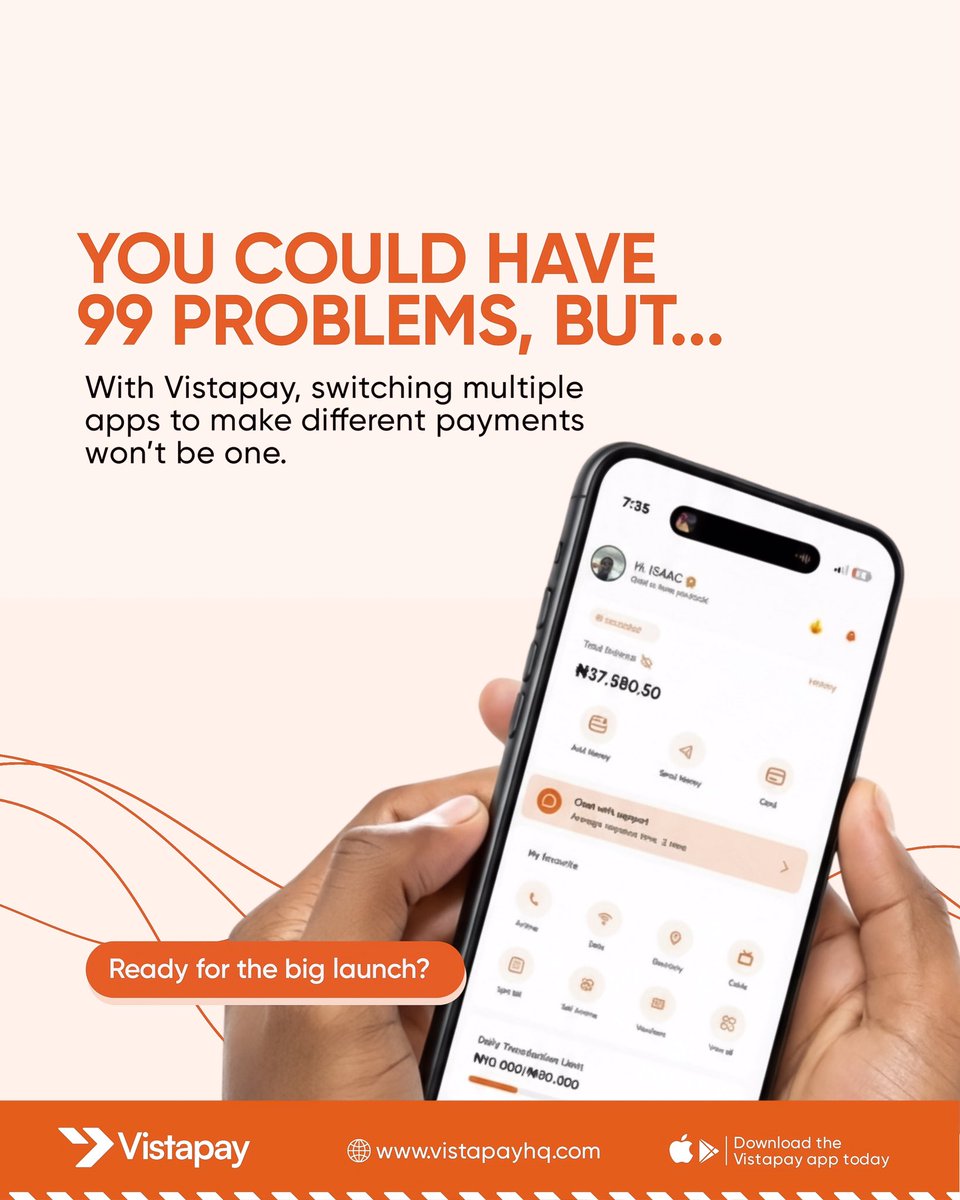 vistapayhq's tweet image. Living in the 21st century means that you have to pay for a myriad of items daily, or monthly, and you have to switch between apps and websites to do this.
We've been working on a solution, and it's almost here – Vistapay.
Vistapay is an all in one payment app that lets you…