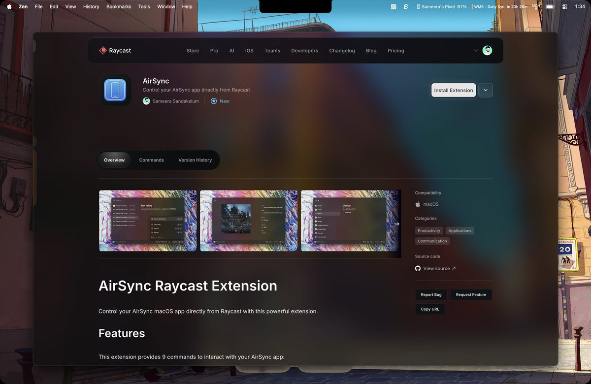 sameeraswdotcom's tweet image. AirSync is now on @raycast store!

Improve your productivity even more by accessing your Android easily from the Mac via raycast now!

Download today!
sameerasw.com/AirSync

Raycast extension: raycast.com/sameerasw/airs…

#raycast #swift #macos #android