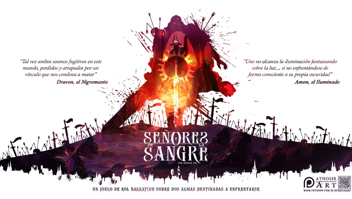 Mañana comenzamos el Mecenazgo de #SeñoresdelaSangreRol únete y consigue👇

🩸Ed. Física SDLS
🩸Módulo de SDLS para Foundry VTT
🩸Ed. Digital de SDLS
🩸Metas Lanzamiento
🩸Extras por Nivel

¡Más todo el contenido en #Patreon de 7 años!

Link Mecenazgo 👇