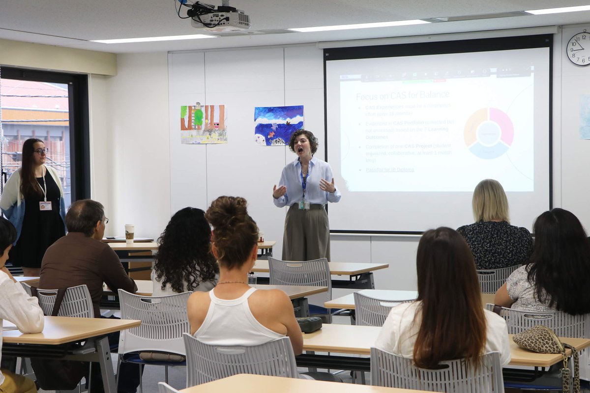 TISlearns's tweet image. Great turnout for our IB Diploma Programme (DP) Information Workshop for Parents today! Our Coordinator detailed the pathway from MYP through the 6 Subject Groups and the final exams. Preparing TIS students for global university success! 
 #TISTokyo #IBDP #ParentInfo