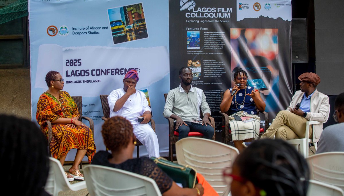 RethinkingCI's tweet image. “Human dignity must guide housing policy.” – Dr. Joy Obadoba @joycebenet at #LagosFilmColloquium 2025. 

Lagos’s housing crisis displaces communities like Oworonshoki. We need inclusive policies &amp;amp; community engagement to build a fairer city!
 
#LagosHousing #UrbanJustice