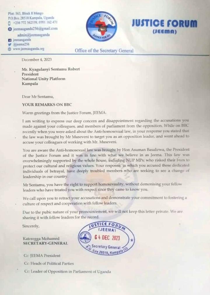 The reason why Mr <a href="/HEBobiwine/">BOBI WINE</a> calls the Hon.<a href="/HonBasalirwaA/">Basalirwa Asuman</a> a sellout! Ugandans will never trade their morals for money and Visas!