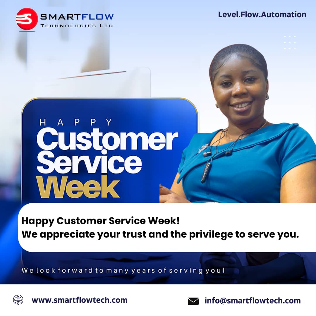 SmartflowTech's tweet image. Happy Customer Service Week! 🎉
At Smartflow Technologies, our clients are at the heart of everything we do. This week, we celebrate you—our valued customers—for your trust, loyalty, and continued partnership.
#CustomerServiceWeek #SmartflowCares #ThankYou #CustomerFirst