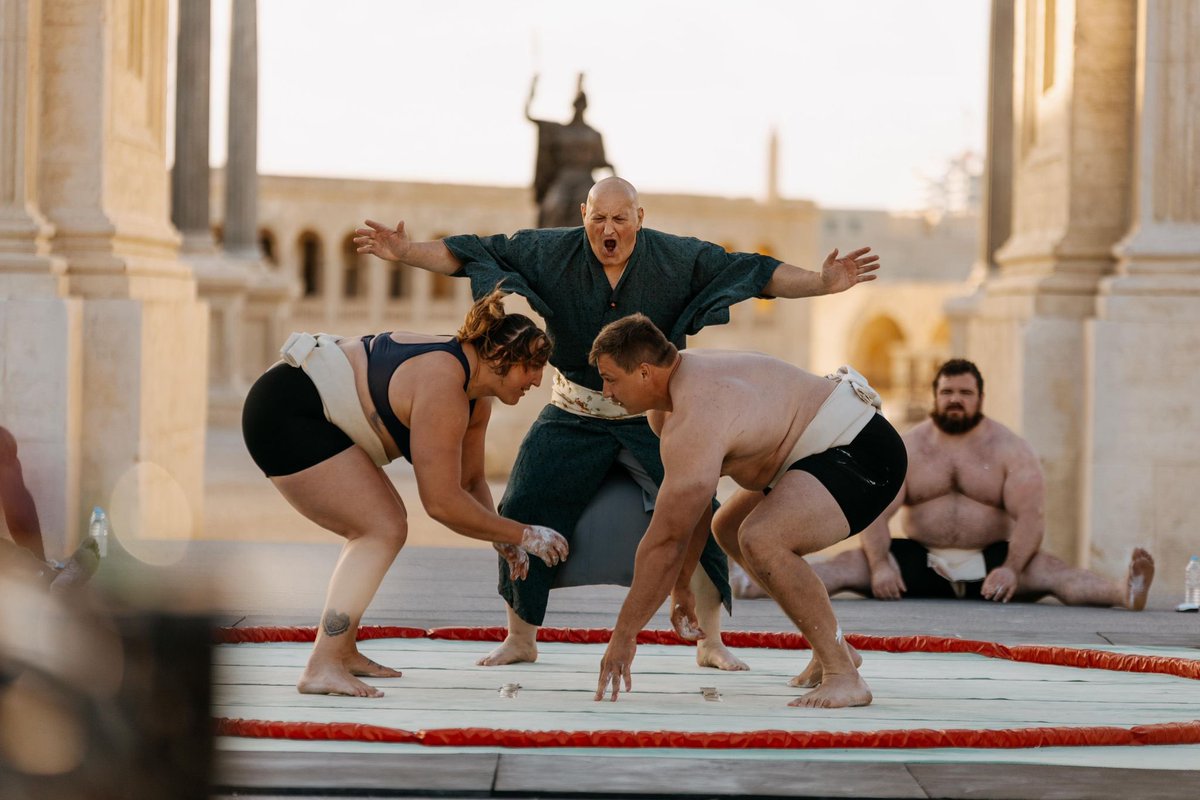 roelreine's tweet photo. We just finished shooting the TV Series: Battle of the Beast. What a blast filming and directing again in Malta with Eddie Hall and all his guests. #eddiehall @eddiehallwsm https://t.co/VIjXN0TZgj
