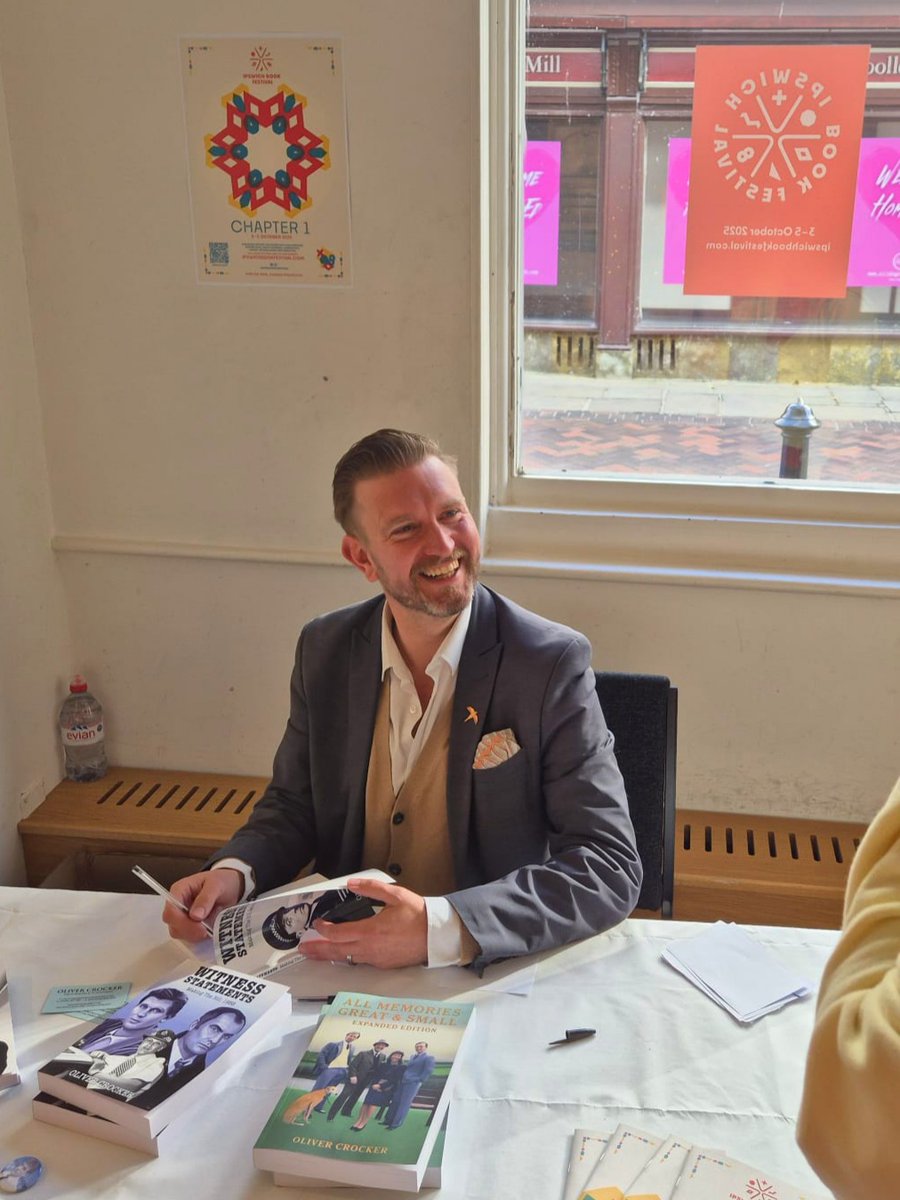 I was delighted to attend #IpswichBookFestival where my good friend &amp; fellow #TheBillPodcast presenter <a href="/therealrobcook/">Rob Cook</a> was on presenting duties. Great to sell some books #AllMemories being my bestseller as usual. Massive respect to the volunteers who made it a terrific event 👏📚