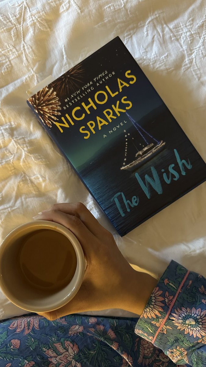 Shamma90's tweet photo. Finally read The Wish by Nicholas Sparks 💙 I enjoyed every happy and sad moment such a heart-touching story with a beautiful, satisfying ending. Don’t know why I waited so long to start it! ✨#TheWish #NicholasSparks #BookReview #EmotionalRead https://t.co/GuXK5t8vm9