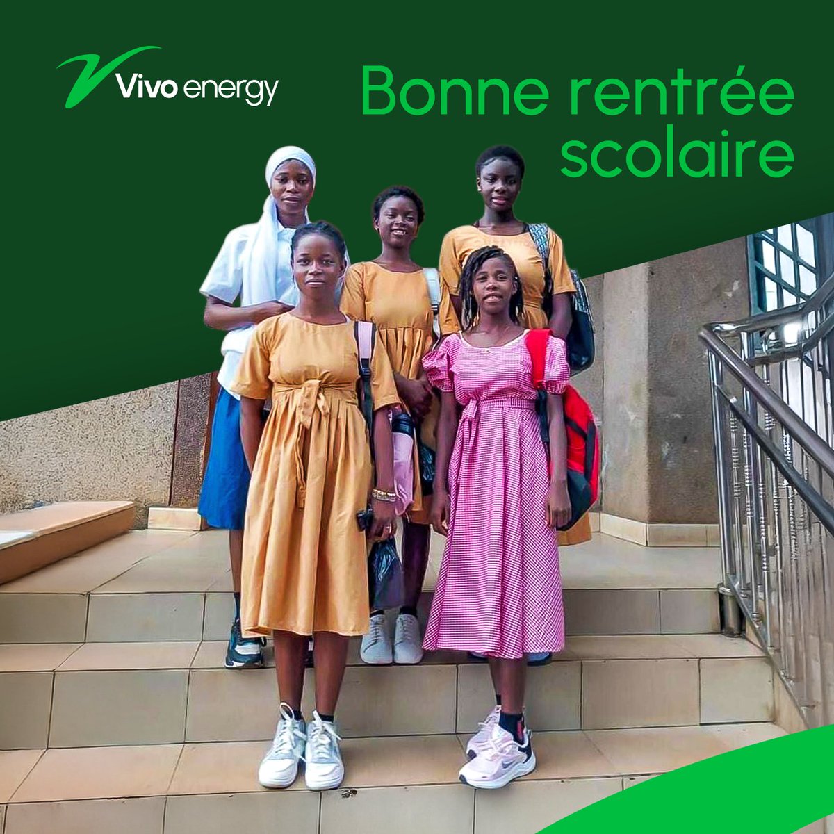📚✏️ La cloche de la rentrée a sonné !
Que cette année scolaire soit remplie d’apprentissage, de réussite et de belles rencontres pour tous les élèves, enseignants et parents. 🌟
Bonne rentrée à toutes et à tous !
#RetourALaClasse  #VivoEnergyGuinée