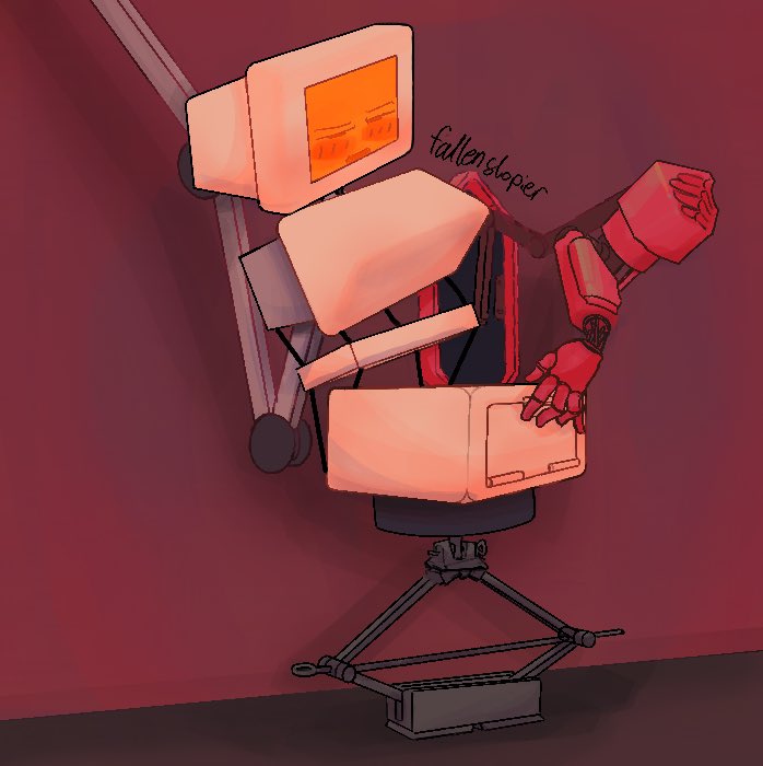 fallenslopier's tweet image. #robot #robotgirl #oc #ocart