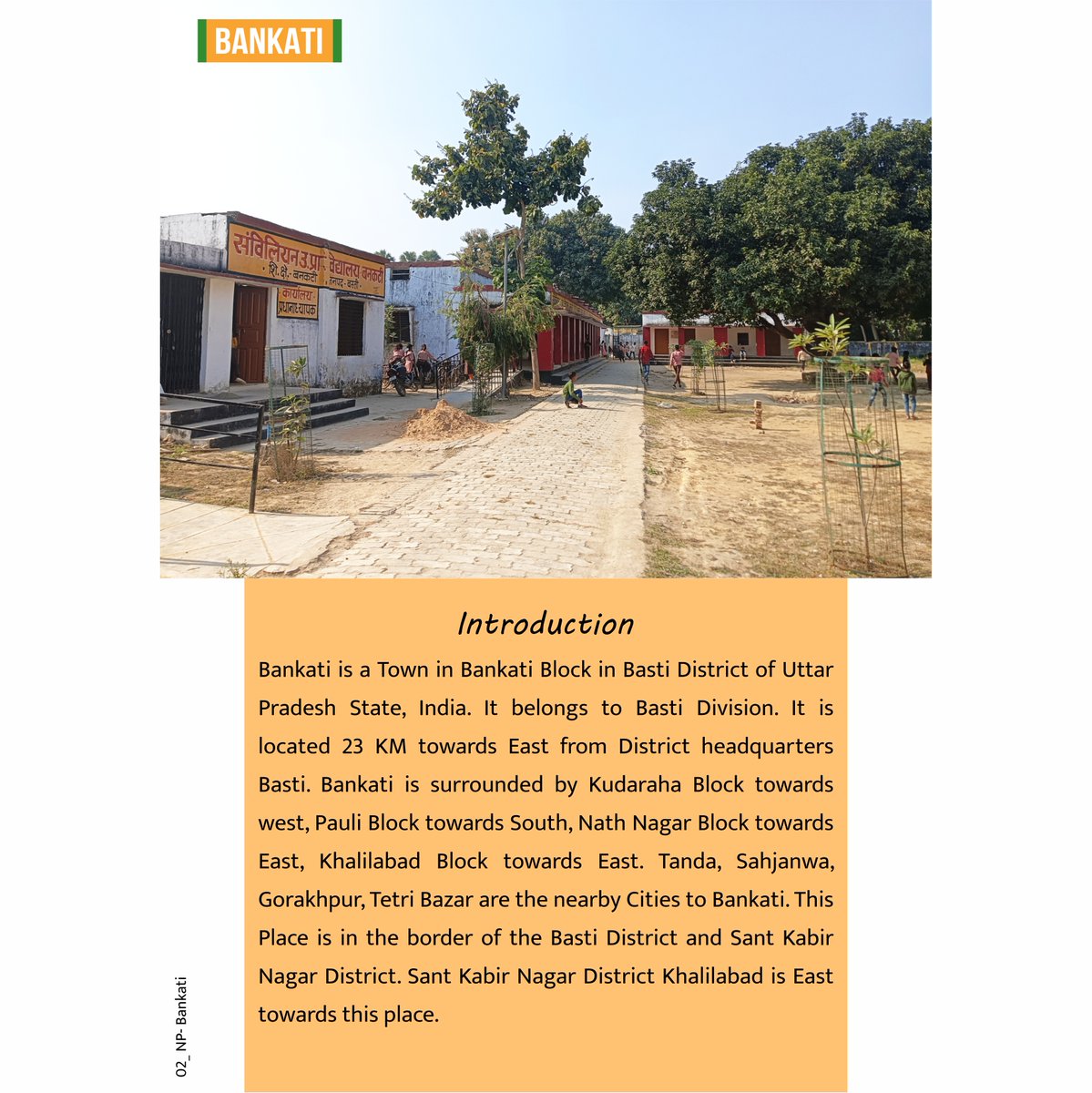 Akanshi_ANYUP's tweet photo. 📍Bankati — A developing town in Basti District, Uttar Pradesh, moving ahead with commitment towards cleanliness, education, and public welfare. ✨

#akankshinagaryojana #cmfellow #cityprofile
@nagarvikas_up @principalsecy_udd @aksharmabharat @rakeshguru916 @UPGovt https://t.co/ohtiB8mM7l