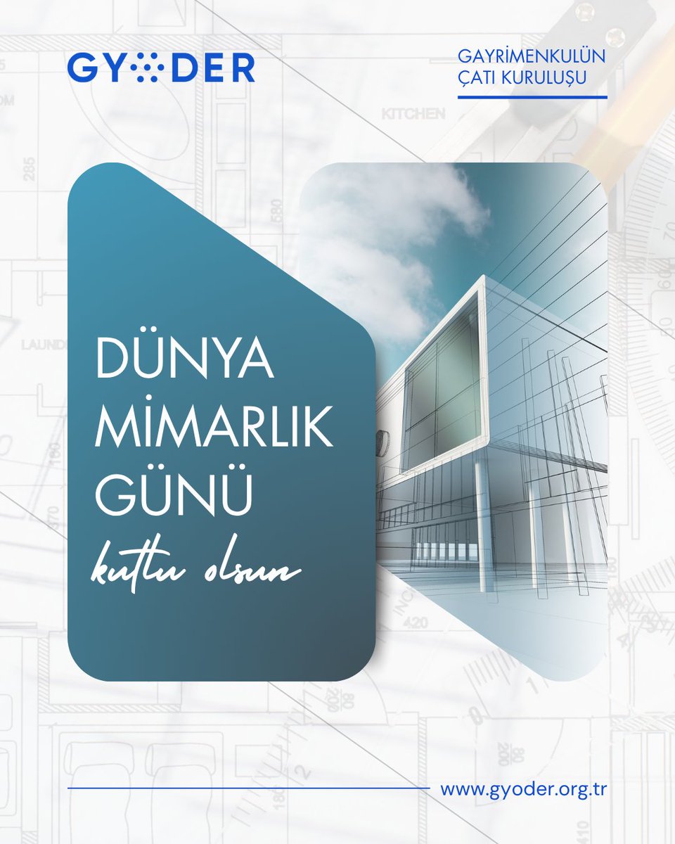 Kentlerimizin ve yaşam alanlarımızın şekillenmesinde emeği geçen tüm mimarlarımızın Dünya Mimarlık Günü’nü kutluyoruz.

#gyoder #dünyamimarlıkgünü #mimarlık