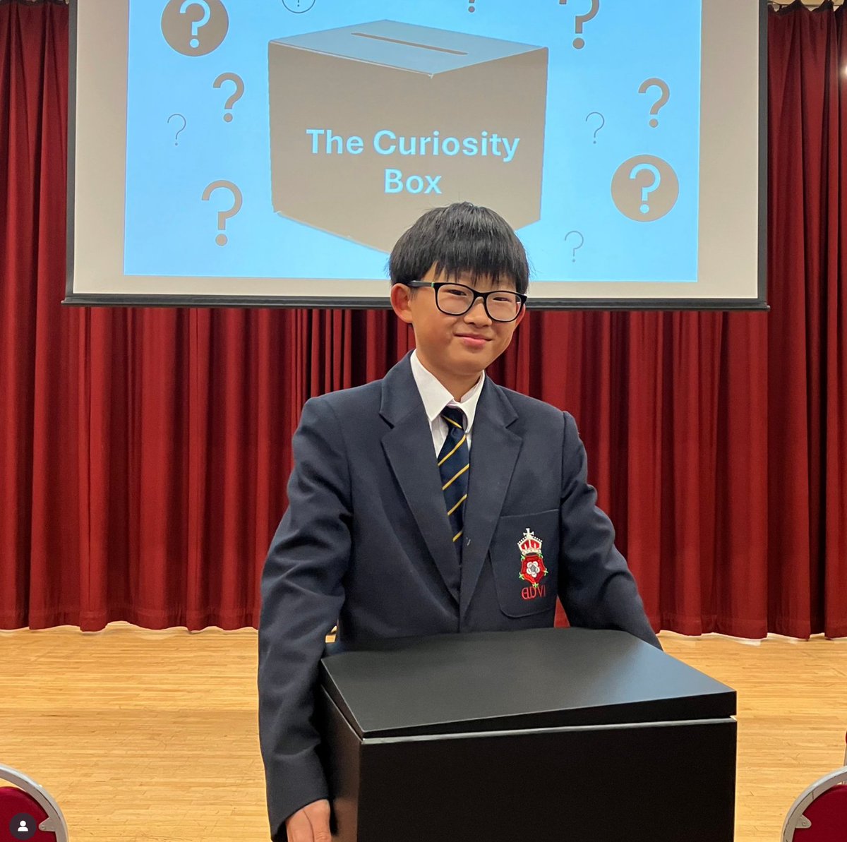 RGSprep's tweet image. RGS Senior recently launched the Curiosity Box, a new Scholarship for All competition, run in collaboration with #RGSPrep. Fifth Form #RGSGuildford students will be answering questions posted into the box by our Year 5 pupils. What would you ask?
