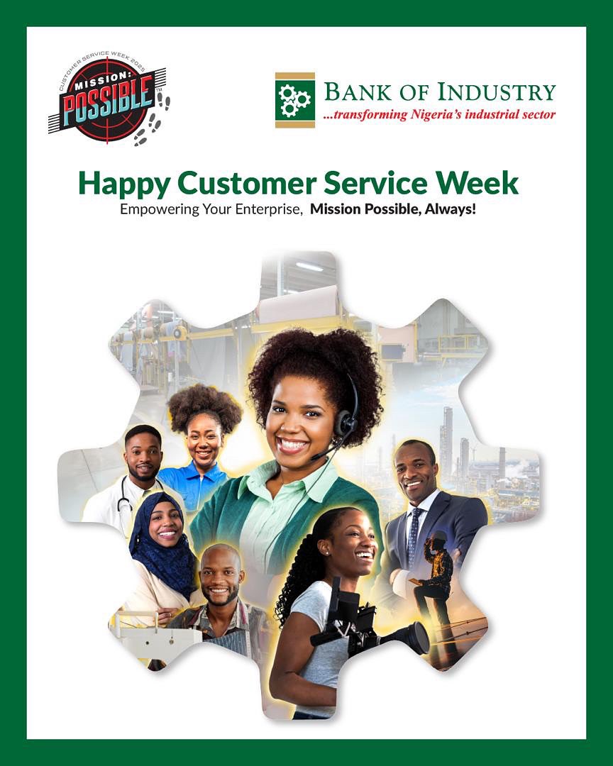 BOINigeria's tweet photo. Happy #CustomerServiceWeek! 💙

We’re proud to celebrate the customers, entrepreneurs, and partners who drive Nigeria’s growth and #TeamBOI who serve them with excellence every day.

#ThisIsBOI #BOICares #MissionPossible #Nigeria https://t.co/QpvO5BUhDR