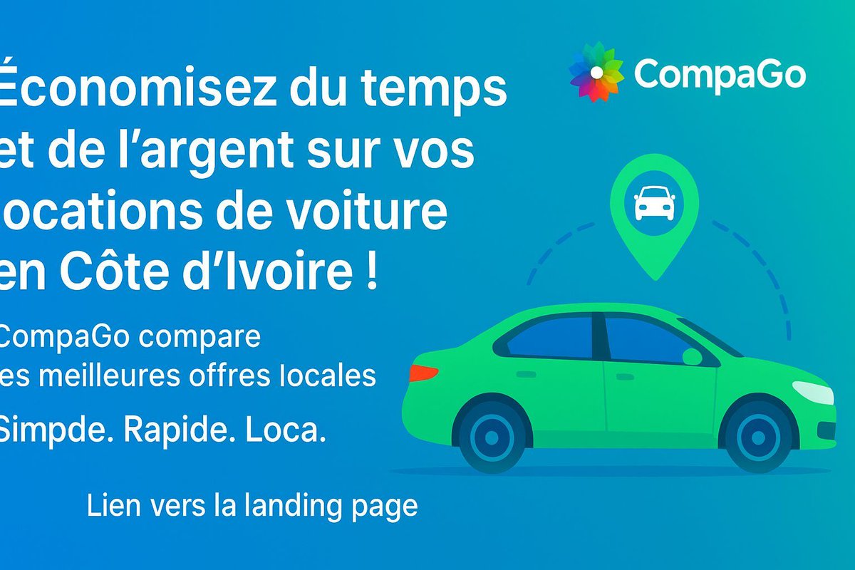 BrunoTano140037's tweet image. 🚗💨 Économisez du temps et de l’argent sur vos locations de voiture en Côte d’Ivoire !

CompaGo compare les meilleures offres locales 🇨🇮
👉 Simple. Rapide. Local.
🔗 compago-voiture-ici.lovable.app

#CompaGo #CIVtech #StartupCI #LocationDeVoiture #InnovationAfricaine