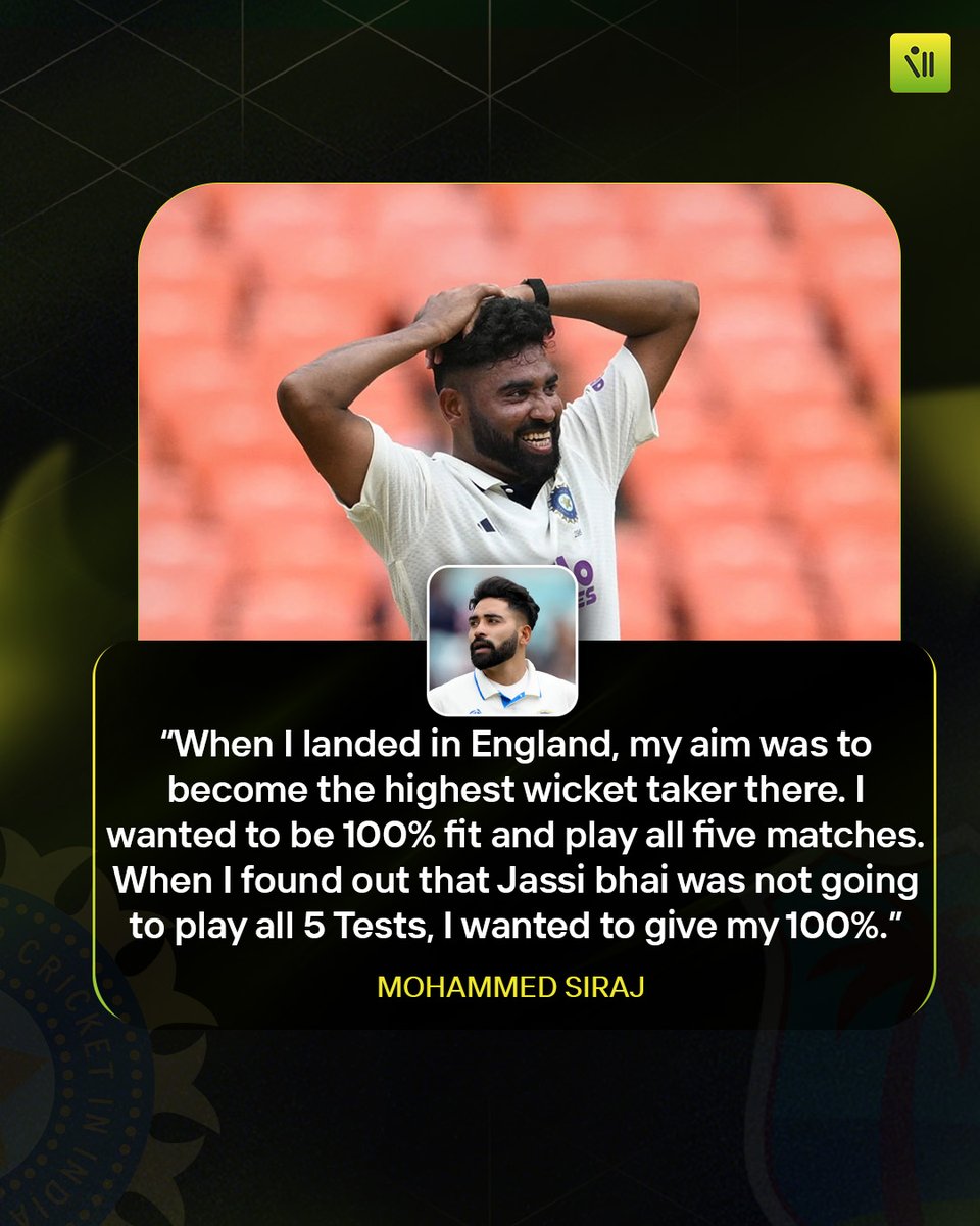 tweetsbycb's tweet image. Siraj lifts the curtain on Bumrah’s 3-match magic 🏏🔥

📸: BCCI/X

#cricketbazaar #engvsind #mohammedsiraj #jaspritbumrah