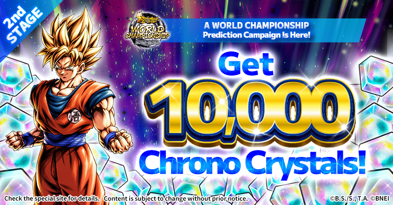 DB_Legends's tweet photo. ◤￣￣￣￣￣￣￣￣
   WCS Prediction 
        Campaign
＿＿＿＿＿＿＿＿◢

A prediction campaign to celebrate the start of the 2nd STAGE kicks off 10/8 6:00 (UTC)! 

Predict 2nd STAGE battles and get amazing rewards!
Check the special site!
https://t.co/ToN6IK4ooM

#DBLegendsWCS https://t.co/HFzGQnxwwa