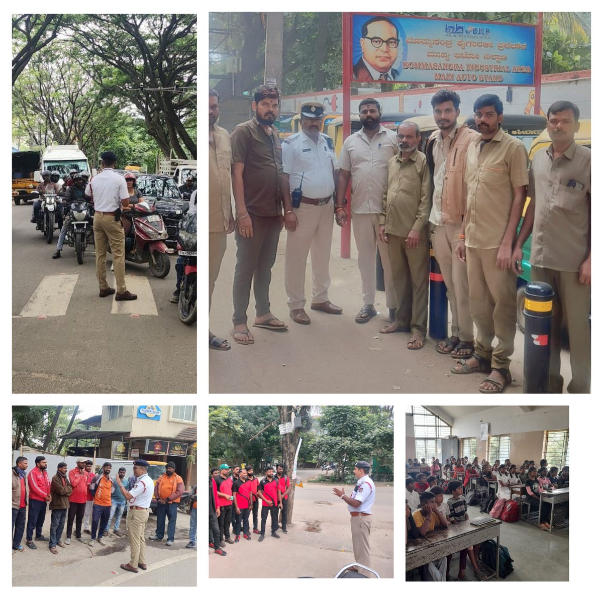 ELECTRONIC CITY TRAFFIC BTP (@ecitytrfps) on Twitter photo ಈ ದಿನ ಎಲೆಕ್ಟ್ರಾನಿಕ್ ಸಿಟಿ ಸಂಚಾರ ಪೊಲೀಸ್ ಠಾಣಾ ಸರಹದ್ದಿನಲ್ಲಿ ಬೈಕ್,  ಆಟೋ ಚಾಲಕರಿಗೆ ಹಾಗೂ ಶಾಲಾ ವಿದ್ಯಾರ್ಥಿಗಳಿಗೆ ಸಂಚಾರ ನಿಯಮಗಳ ಬಗ್ಗೆ  ಅರಿವು ಮೂಡಿಸುತ್ತಿರುವುದು. ಈ ದಿನ ಎಲೆಕ್ಟ್ರಾನಿಕ್ ಸಿಟಿ ಸಂಚಾರ ಪೊಲೀಸ್ ಠಾಣಾ ಸರಹದ್ದಿನಲ್ಲಿ ಬೈಕ್,  ಆಟೋ ಚಾಲಕರಿಗೆ ಹಾಗೂ ಶಾಲಾ ವಿದ್ಯಾರ್ಥಿಗಳಿಗೆ ಸಂಚಾರ ನಿಯಮಗಳ ಬಗ್ಗೆ  ಅರಿವು ಮೂಡಿಸುತ್ತಿರುವುದು.