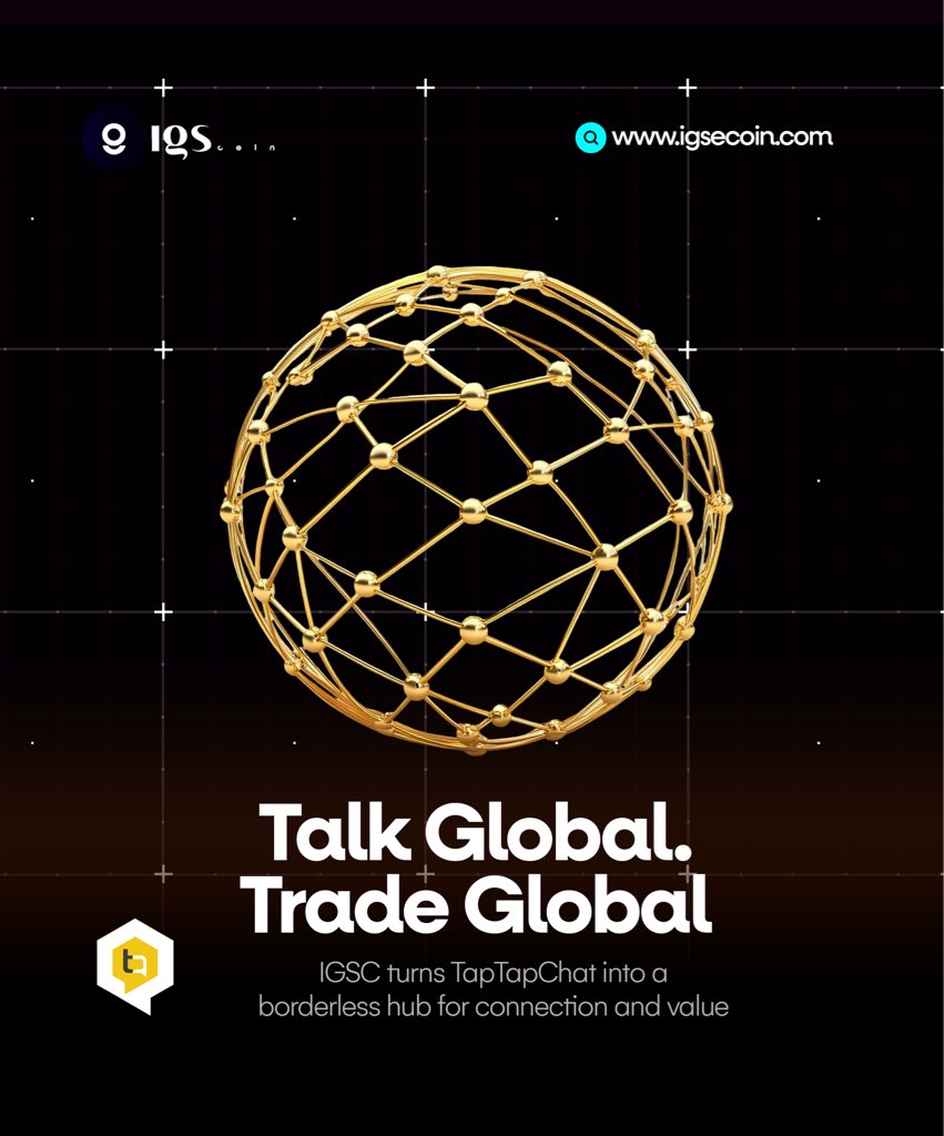 IgseCoin's tweet photo. IGSC turns TapTapChat into a borderless hub for connection and value. 💬💎
No limits. No boundaries. Just global possibilities. 🚀

#IGSC #TapTapChat #Web3 #FutureOfSocial #SocialFi #CryptoCommunity #ChatToEarn #BlockchainInnovation https://t.co/xF4nqaNDtT