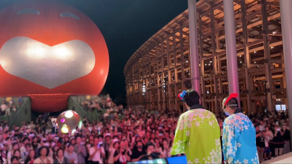 MemberUshio's tweet image. NGK2日間、道頓堀シアター、万博ありがとうございました‼️
貴重な体験させていただきました🎤

それにしてもトキさんスゴすぎた。
#カラオケ盆踊り