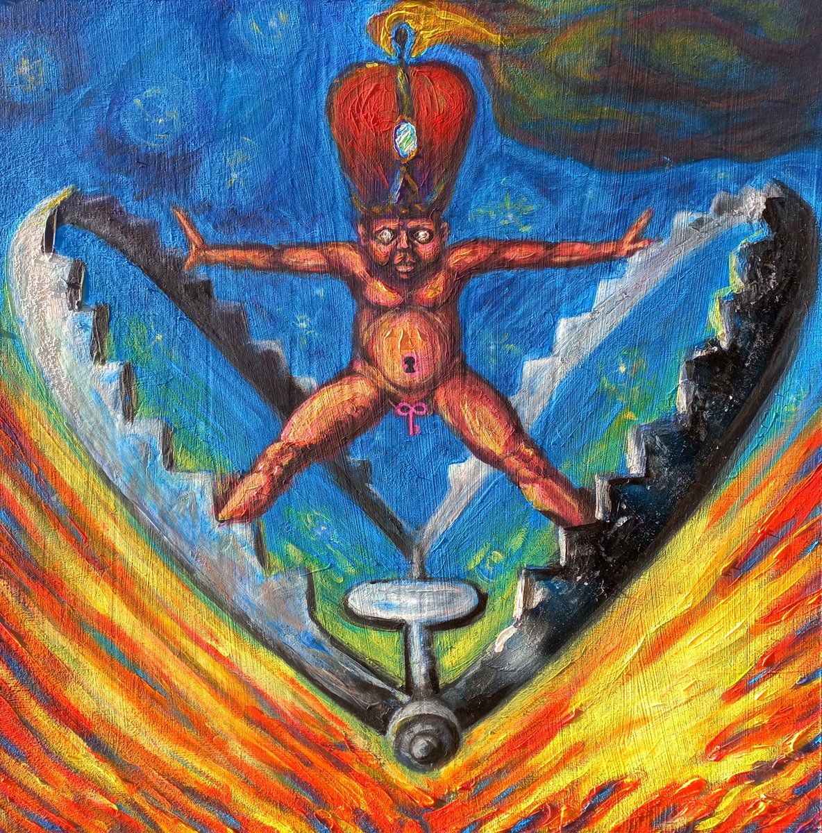 Good morning! 

"The irresistible kid". 

Cardboard, acrylic
2023