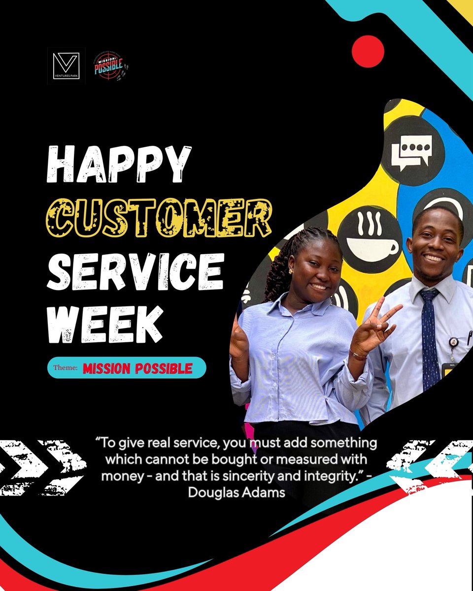 Happy Customer Service Week!

From appreciation to celebration, this week is all about service and gratitude. Happy #CustomerServiceWeek2025 from all of us at <a href="/theventurespark/">The Ventures Park 🚀</a>!

#missionpossible #customerserviceweek #csw #customers #customerservice