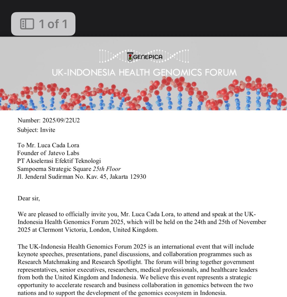 JatevoId's tweet image. Jatevo is committed to AI solutions in a decentralized framework, with broad use cases, particularly in healthcare and genomics.
1.We have been invited to attend the Genomics Forum in London, UK, this November.
2.We are glad to announce that tbwatch360.org, a…