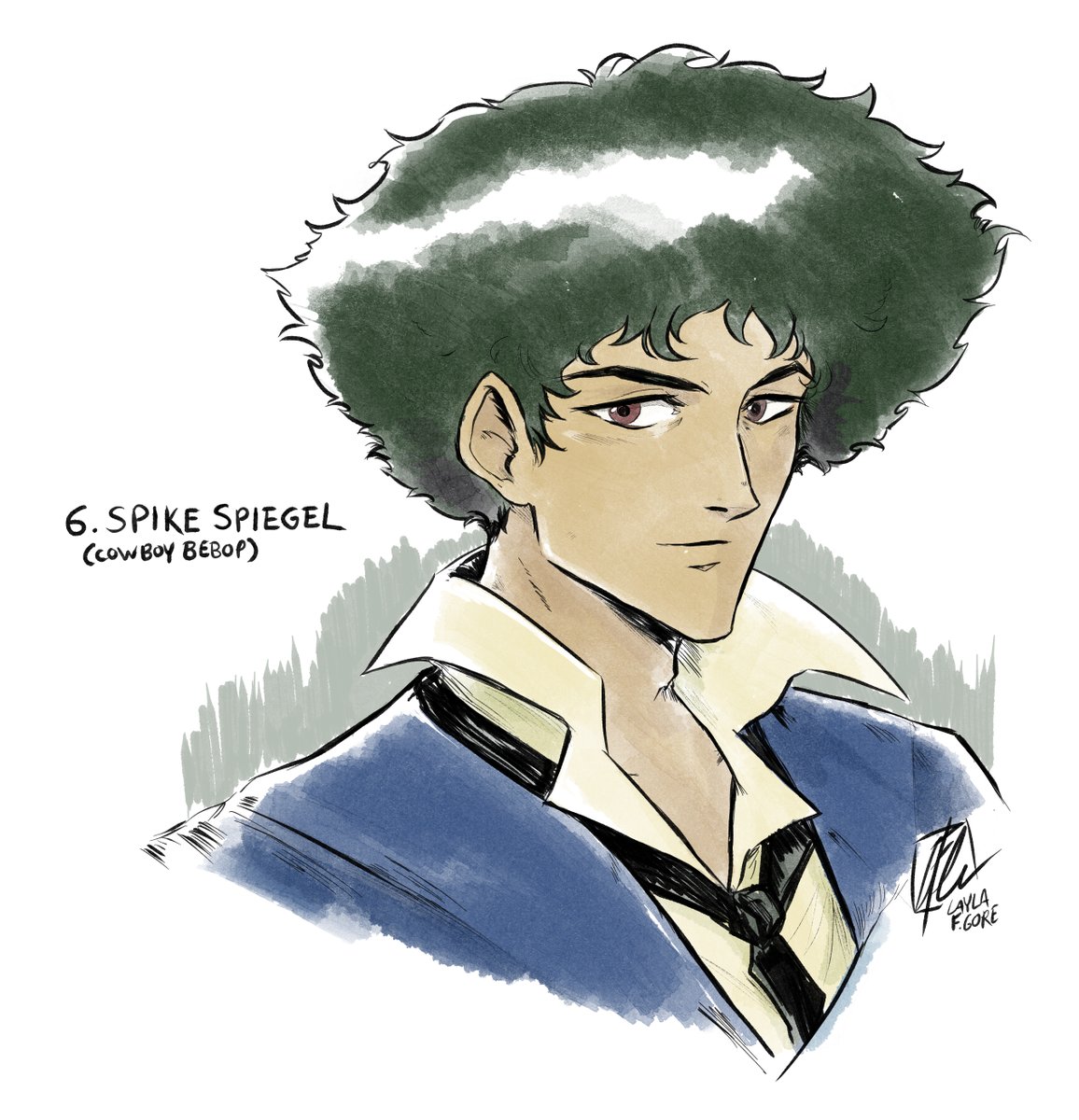 laylafgore's tweet image. #Inktober Day 6: Spike Spiegel (Cowboy Bebop)
#spikespiegel #cowboybebop #カウボーイビバップ #スパイクスピーゲル