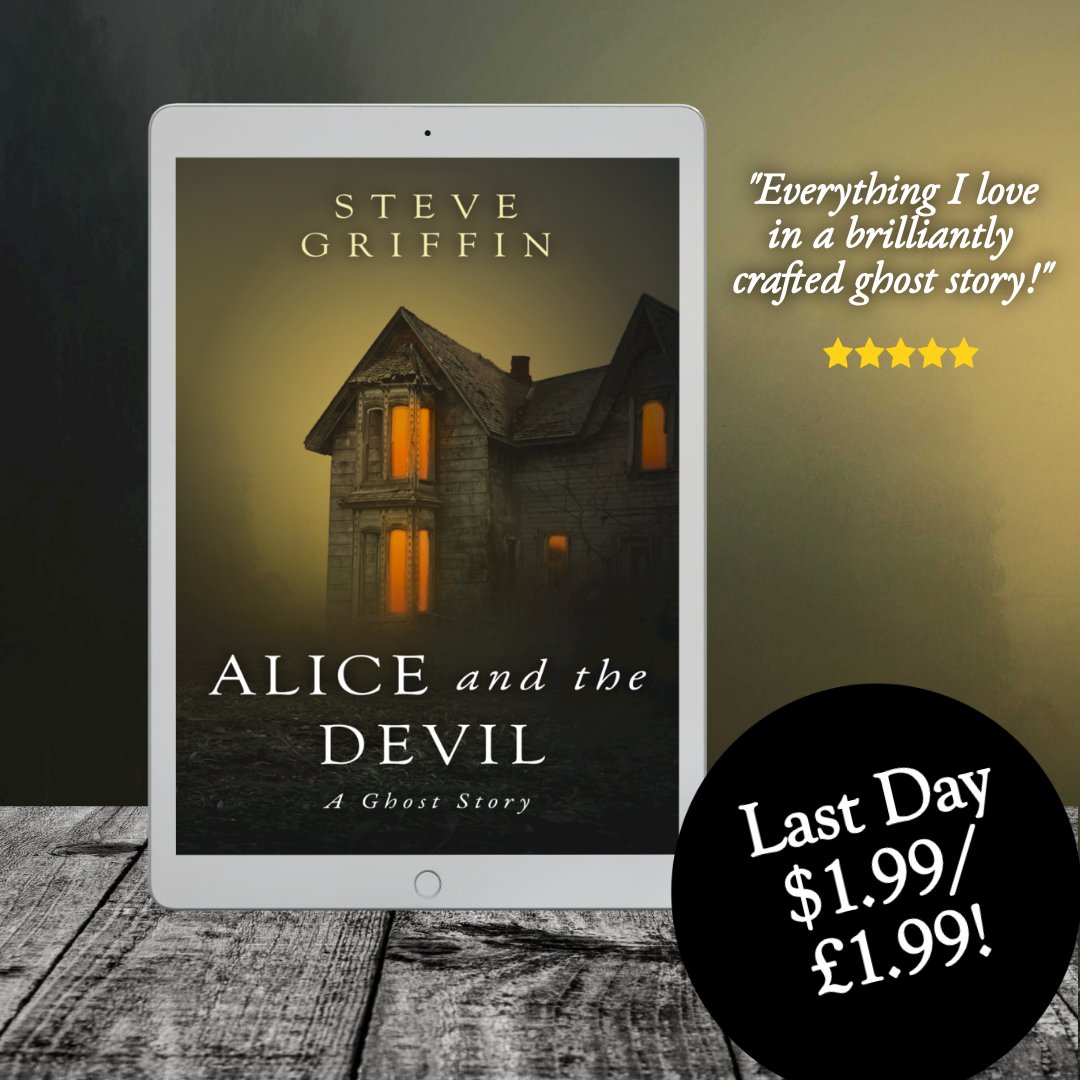 Today's the last day to grab Alice and the Devil for just $1.99 / £1.99 on Kindle!

‘Yes, I can see ghosts,’ she said.
‘That’s why she told me to come here. Because you can help us. You can help grandad and me. You can help us defeat him.’
‘Him?’
‘Yes, him. The Devil.’