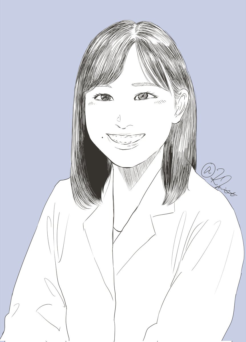 『院試おつかれさま。』
#白衣 #化学 #理系イラスト #イラスト