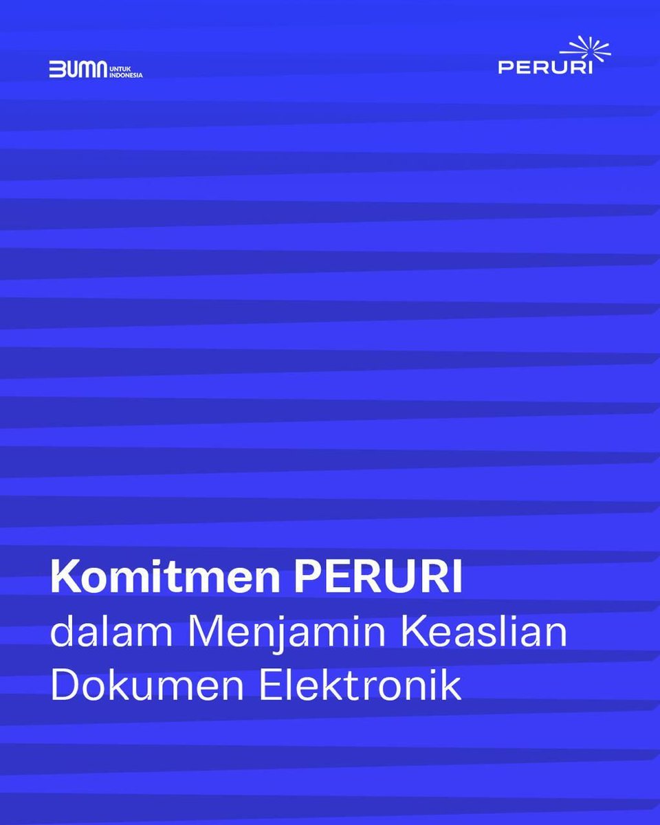 BrevisOfficial's tweet photo. Keamanan digital adalah kewajiban. PERURI memastikan setiap dokumen elektronik tetap asli, sah, dan terlindungi.

#PerusahaanTeknologiHighSecurity #InnovationforASovereignFuture #KemajuanBerdaulat #InovasiKeamananTinggi #PeruriGovTechIndonesia #TrusteeOfSovereignty https://t.co/WRb1BlbfnQ