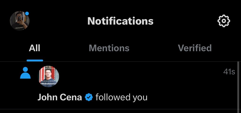 react_web_dev's tweet image. Y’all John cena followed me