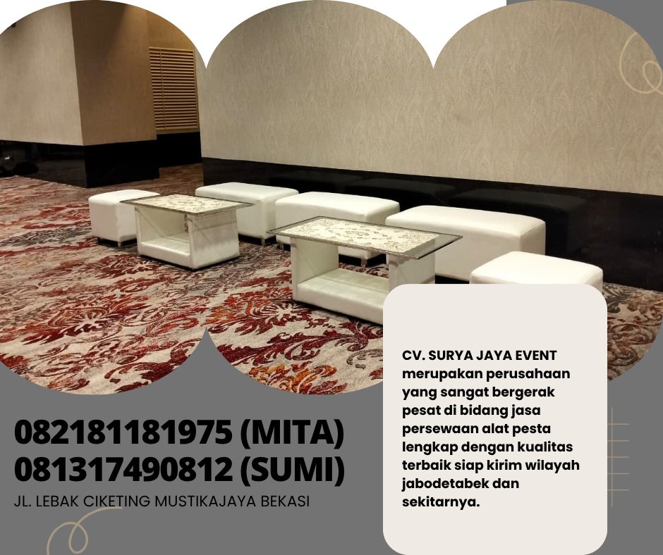suryajayaevent1's tweet image. Rental Puff Chairs Putih Kaki Stainless Jakarta

lnformasi ebih lebih lanjut bisa menghubungi nomor dibawah ini via wa atau sms : 082181181975 ( mita) 081317490812 (sumi)
#sewasofa #sofapuff