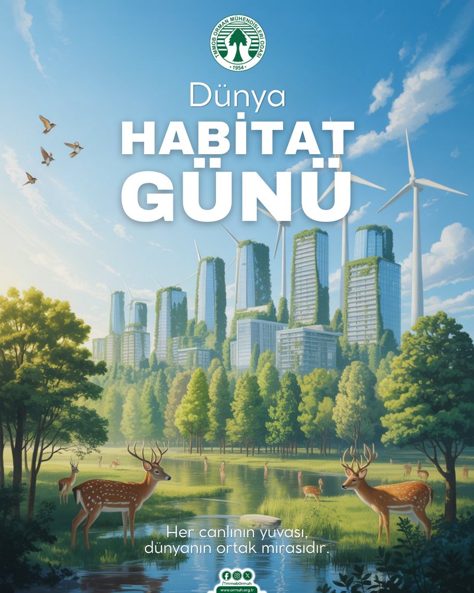 💚 Her canlının yuvası, dünyanın ortak mirasıdır.
👉 6 Ekim Dünya Habitat Günü.