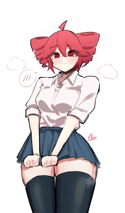 ミニスカニーハイ