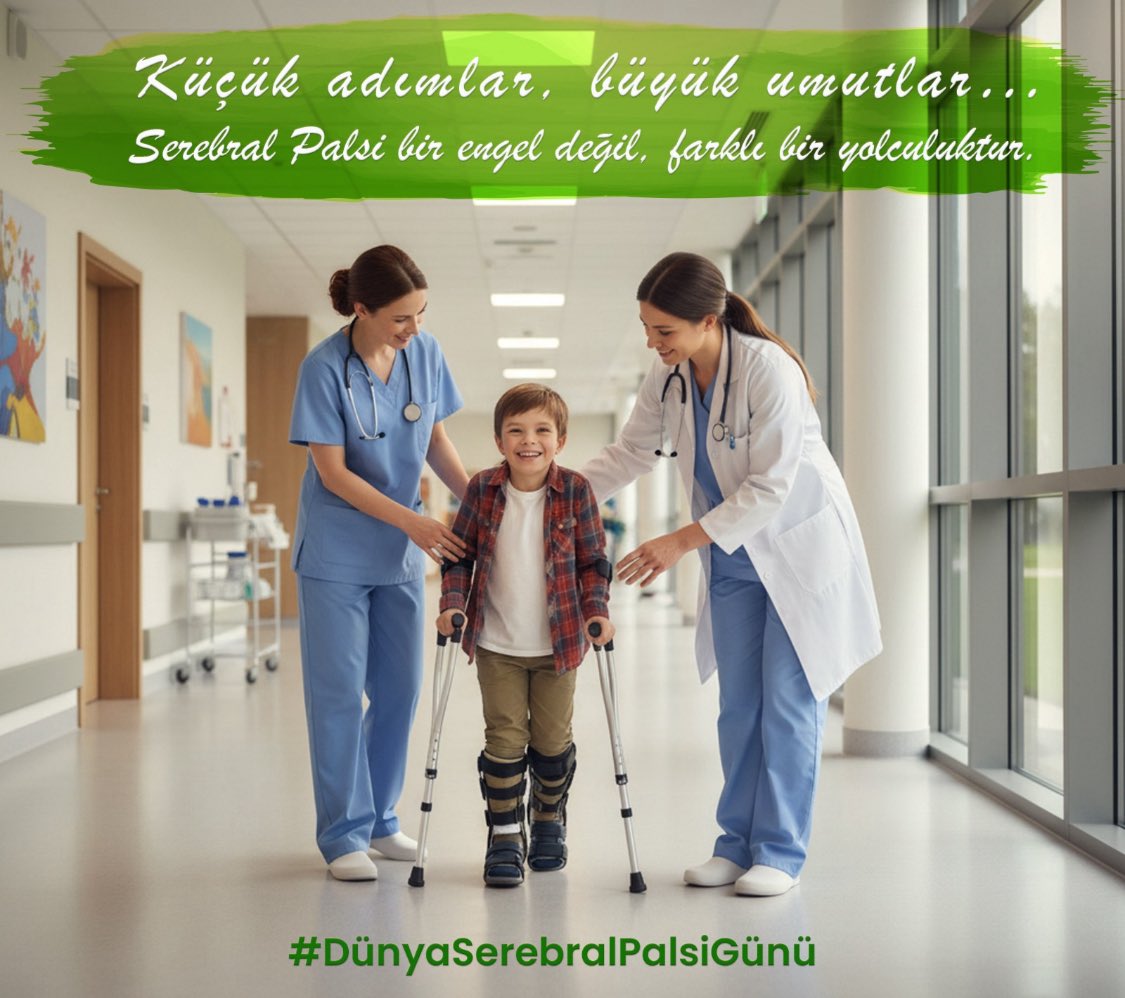#SerebralPalsiFarkındalıkGünü 💚
Serebral palsili kardeşlerimizin yaşam mücadelesine destek olmak, onların yanında durmak insanlık görevimizdir.
Farkındayız, yanınızdayız.