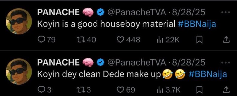 Devass talk with evidence over here! This is the  psychopath that started the "Houseboy" agenda! If Koyin fans care to know!!  #BBNaij