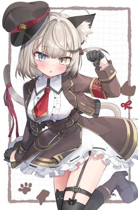 軍服ねこちゃん #あんしょこらーと