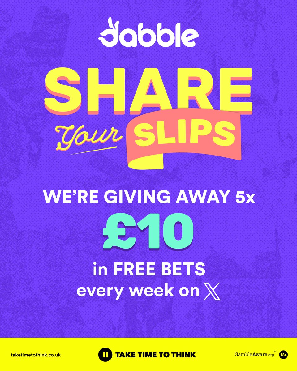 dabblecouk's tweet image. You had some ACCA heartbreak this weekend? ๐
Well this is your chance at healing ๐
Send us screenshots of yours slips and the story behind them, and we could reward you with ยฃ10 in Free Bets ๐ธ
Winners announced tomorrow โ