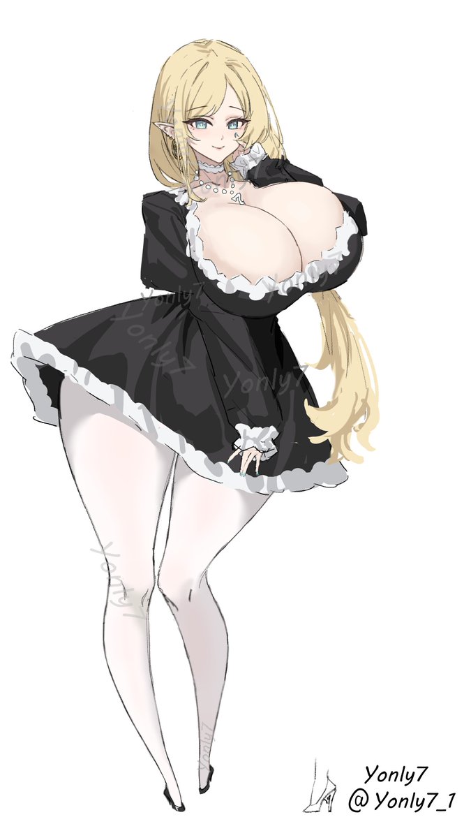 Yonly7_1's tweet photo. 擅长：家政全能；身体的柔韧性和延展性极强……
饰品：魔法高跟鞋蕴含的能力可以让她身材百变，同时也是她的玉足这样娇小却还能支撑肥美身体的原因，只是��法能量也是需要补充的，否则的话……
#hugebreasts
#爆乳
#hugeass
#milf
#elf https://t.co/KCJvIPFkaP