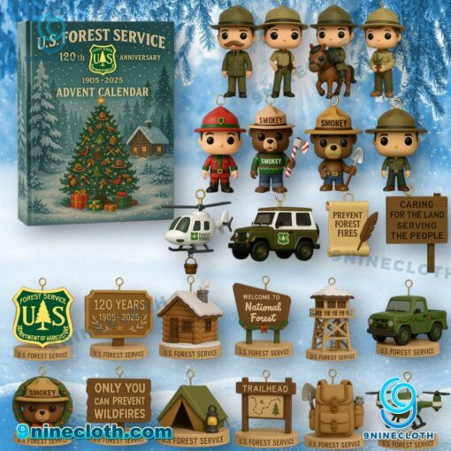 9ninecloth's tweet image. U.S. Forest Service 120th Anniversary 1905-2025 Advent Calendar 2025
Celebrate 120 years of the U.S. Forest Service with this special 2025 anniversary Advent Calendar. #USForestService #Anniversary #ProtectTheForest
Buy here: 9ninecloth.com/product/u-s-fo…