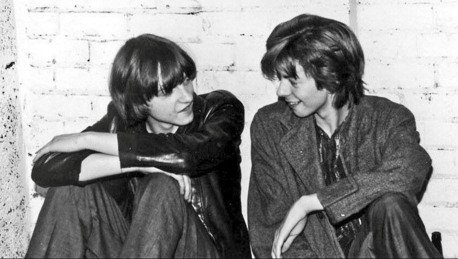 A very young Ian McCulloch and Mark E. Smith