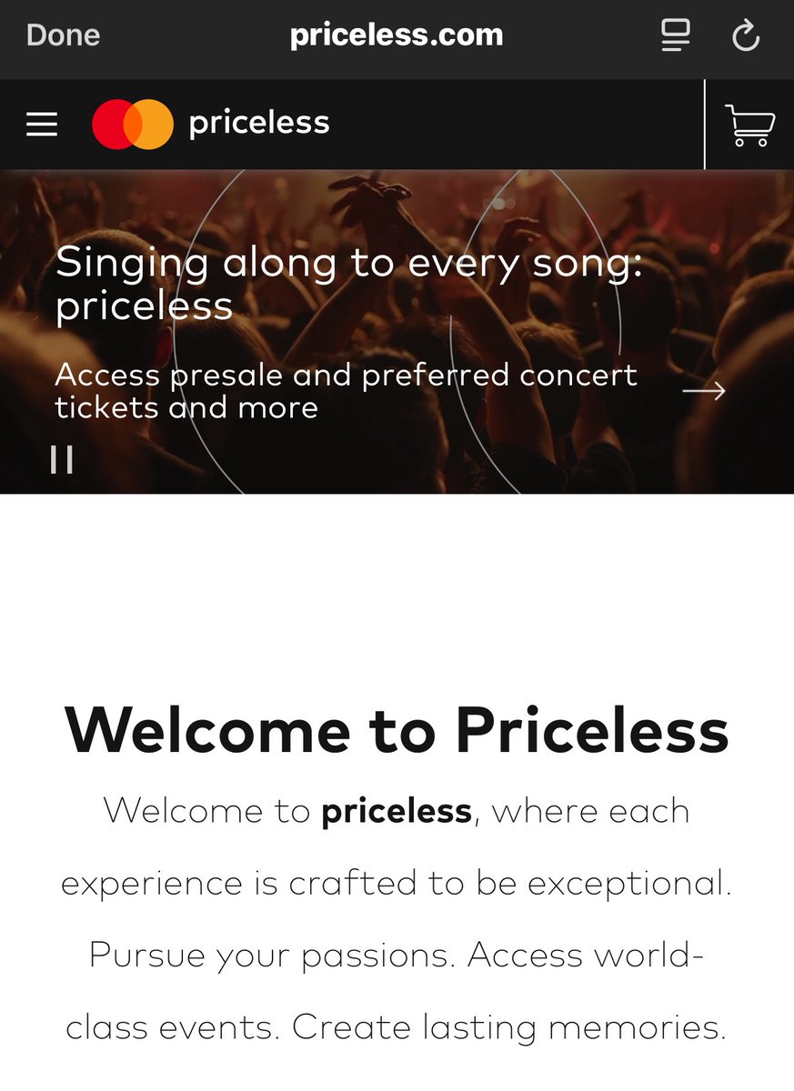 crypt_omar's tweet image. I literally just noticed that Mastercards website domain is priceless.com. 👀