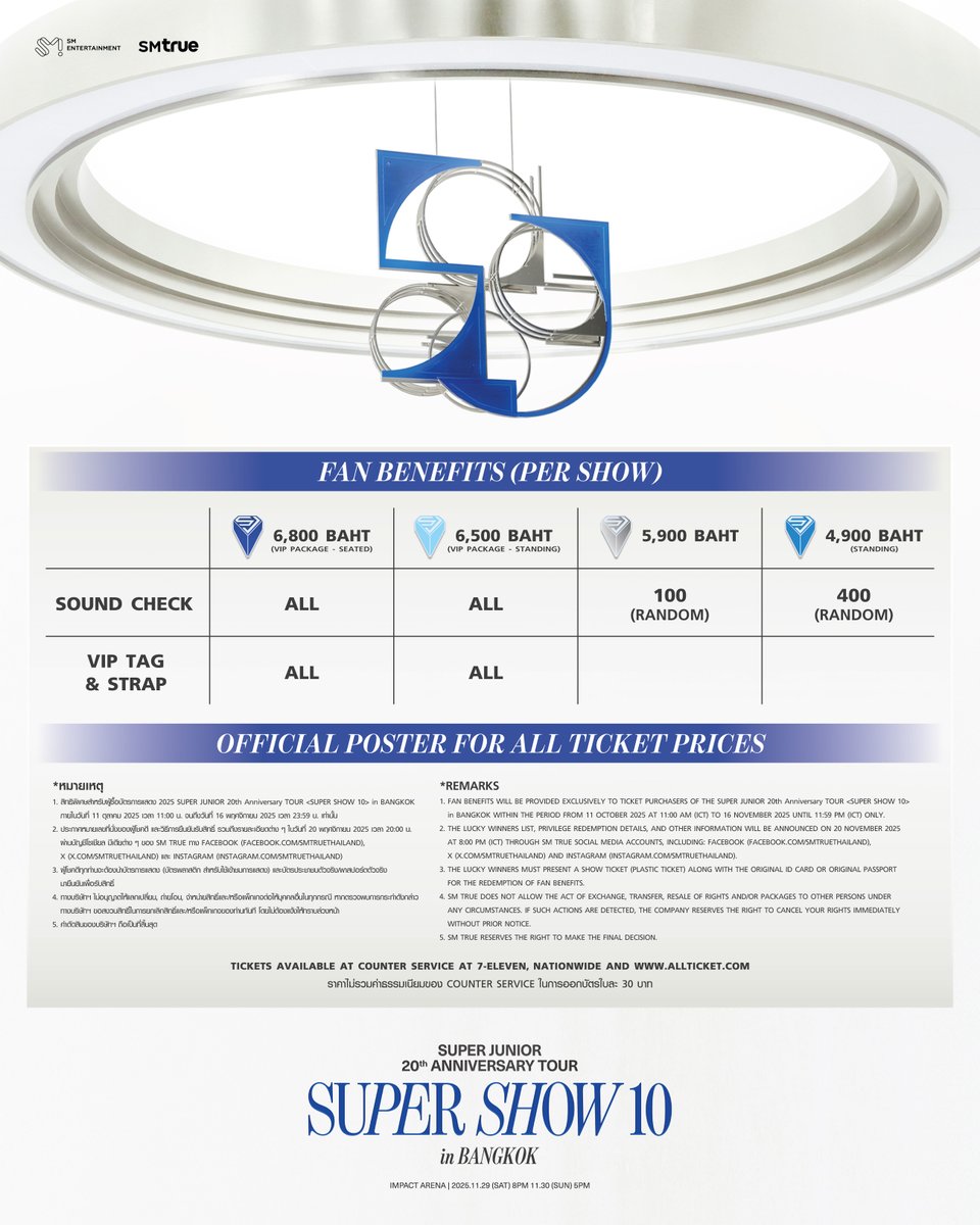 Twentyfournew's tweet image. SM True (เอสเอ็ม ทรู) ร่วมเป็นประจักษ์พยาน 20 ปีแห่งตำนานของ SUPER JUNIOR (ซูเปอร์จูเนียร์) ในเวิลด์ทัวร์คอนเสิร์ต ‘SUPER JUNIOR 20th Anniversary TOUR &amp;lt;SUPER SHOW 10&amp;gt; in BANGKOK’ เปิดจองบัตร 11 - 13 ตุลาคมนี้ !
twentyfour-news.com/super-junior-1…

#슈퍼주니어 #SUPERJUNIOR #SUPERSHOW…