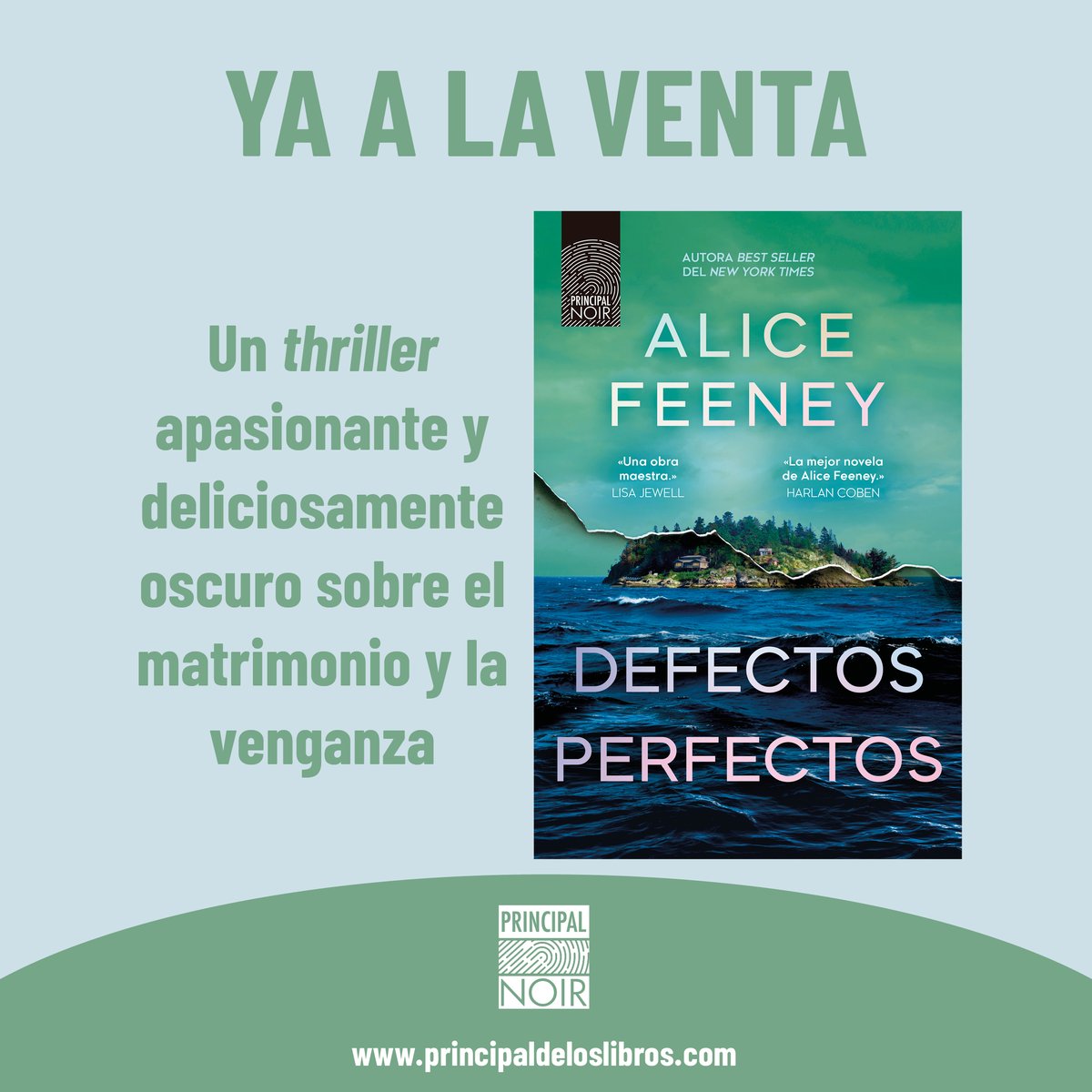 Principal Libros (@principallibros) on Twitter photo ¡Ya en librerías!
Llega los nuevo de Alice Feeney 📖 Un thriller apasionante y deliciosamente oscuro sobre el matrimonio y la venganza 📖
No te pierdas "Defectos perfectos" una historia retorcida e implacable que te mantendrá enganchado hasta la última página.
#principallibros ¡Ya en librerías!
Llega los nuevo de Alice Feeney 📖 Un thriller apasionante y deliciosamente oscuro sobre el matrimonio y la venganza 📖
No te pierdas "Defectos perfectos" una historia retorcida e implacable que te mantendrá enganchado hasta la última página.
#principallibros
