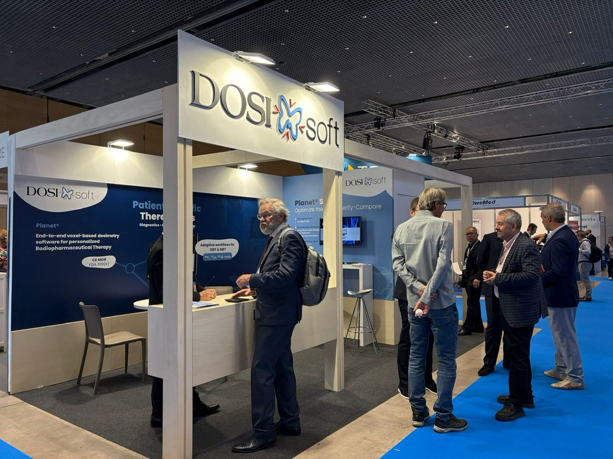 Valuable exchanges with many users &amp; new visitors showing strong interest in PLANET-the most complete 3D voxel-based #dosimetry software for SIRT &amp; MRT. 
Today &amp; tomorrow, drop by our booth #104 at <a href="/EANM_NucMed/">European Association of Nuclear Medicine (EANM)</a> to check how PLANET is truly pushing personalized dosimetry forward!