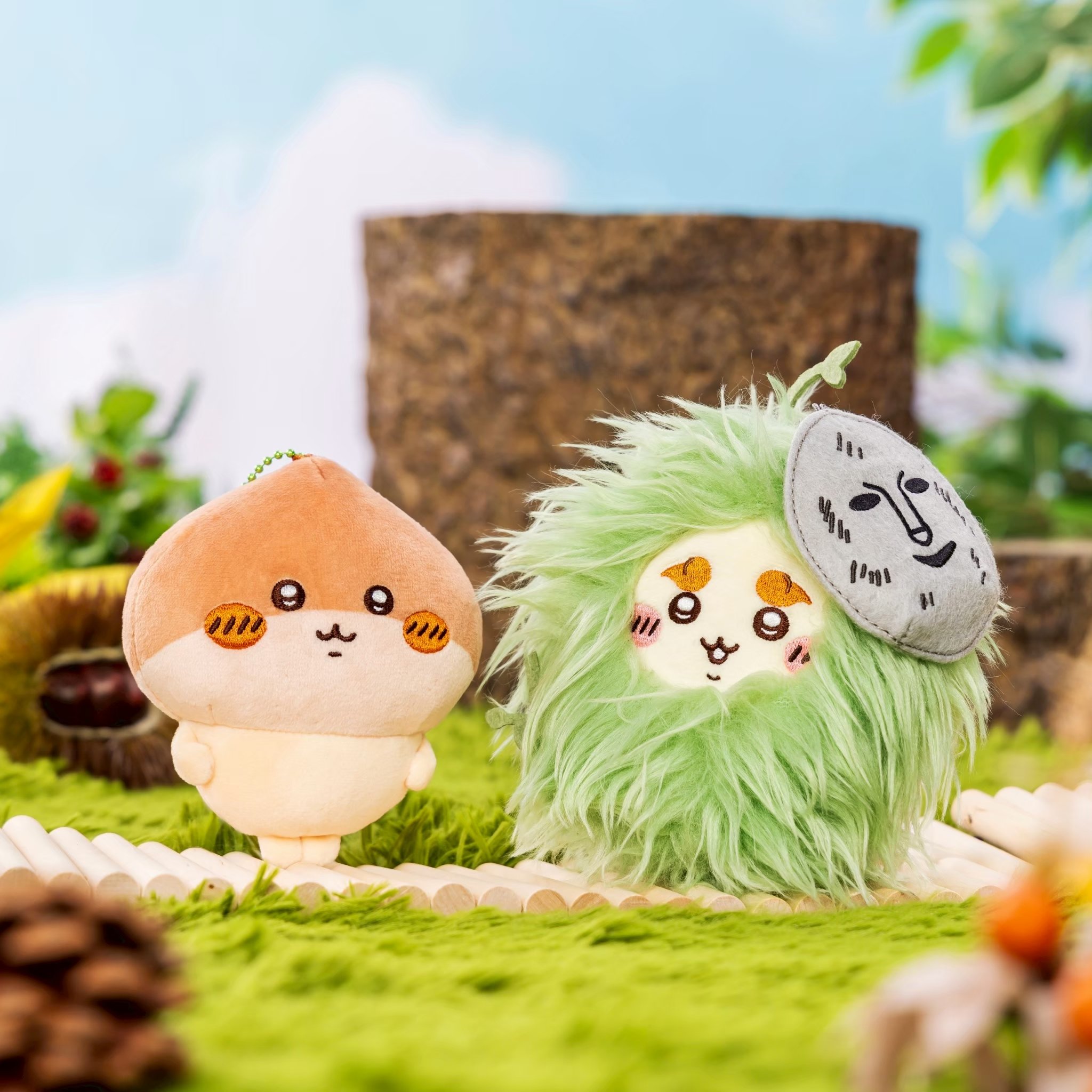 ちいかわ阪急電車マスコット　ハチワレ　うさぎ　モモンガ　くりまんじゅう　シーサー ちいかわ速報🐹🍡 on X: 