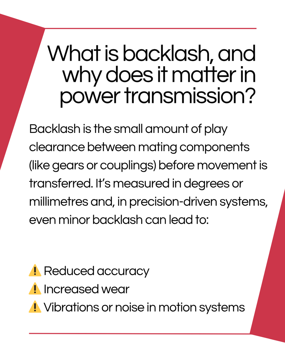 crossmorse's tweet photo. ⚙️ Backlash is the small clearance between components. Even minor levels can cause accuracy loss, wear, and noise.

At Cross + Morse, we minimise backlash in our precision parts - because small tolerances make a big difference.

#PowerTransmission #PrecisionEngineering https://t.co/qiriVhiDiH