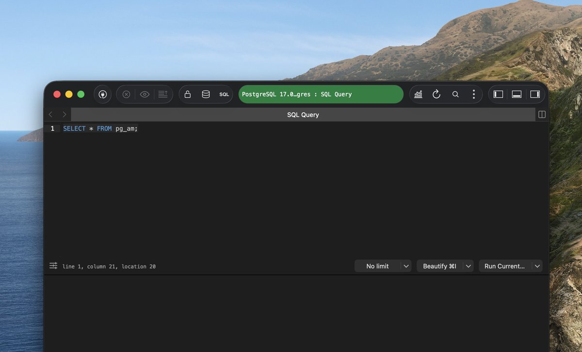 TablePlus's tweet image. Hmm, maybe we should redo the status bar with a glass shadow ?

#macOS26 #Tahoe